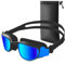RISEOFLE Gafas de Natación Adultos, Gafas Piscina Unisex para Hombre y Mujer, Gafas Polarizadas con Protección Antivaho y Anti-UV(Azul)