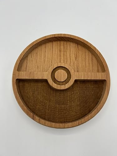 LiftWood Holz Snack Schale Teller Bowl Box in Form eines Pokeballs TCG
