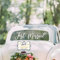 Aufkleber 'Just Married' für Autofenster - Niedliches Hochzeitsgeschenk für Braut und Bräutigam, Weiße Just Married Autoaufkleber