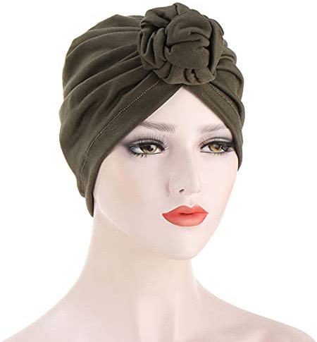 Bonnet Turban Chimio pour Femme Motif De Ruban Rose Femme Casquettes Douces Chapeaux De Cancer du Sein Bonnet De Nuit Homme Femme Alopecia Bandana Head Cover Vêtements De Détente Et Extérieur
