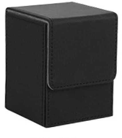Hethlif Karten Etui Deck Box Karten mit HüLlen Deck Spiel Box für Yugioh Binder: 100+, Schwarz
