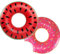 120 cm Salvagente Gonfiabile Adulti, Ciambella da Nuoto, Salvagente Estivo, per adulti e bambini (Rosso+rosa)