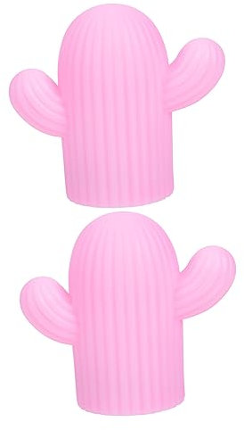 LIFKOME 2 Piezas Lámpara Nocturna Creativa de Diseño de Cactus Luz Decorativa para Mesita de Noche para Habitaciones y Ambientes Acogedores