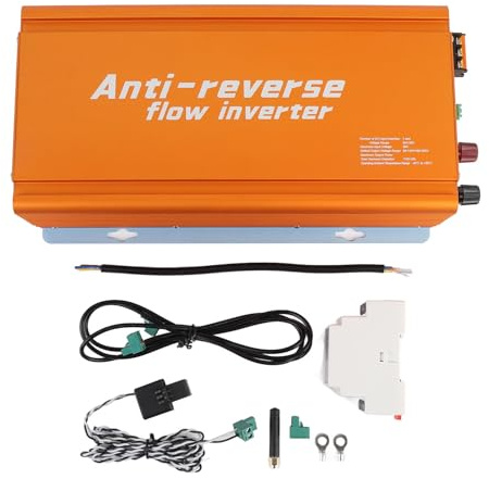 Eujgoov Onduleur de Raccordement au Réseau 1200 W, Onduleur D'énergie Solaire avec MPPT, WiFi, Anti-Reflux pour PV Domestique (230V)