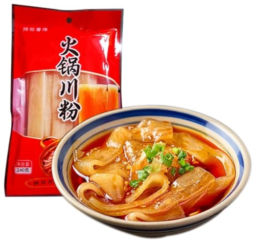 DAMAICHUHAI Hotpot Reisnudeln 240g – Asiatische Reisbandnudeln breit, für Pho, Udon & Soba, Kochfertige Reismehl-Nudeln, ideal für Hotpot & Wok-Gerichte