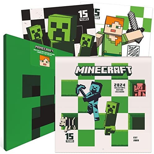 2024 Minecraft - 15 Year Anniversary Collector's Edition Calendar