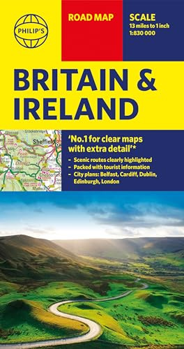 Philip's Britain and Ireland Road Map (Philip's Sheet Maps)