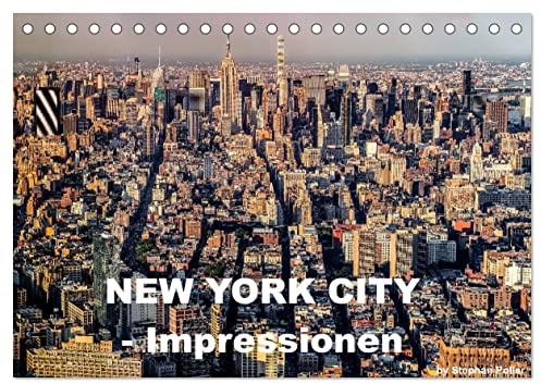 New York City - Impressionen (Tischkalender 2026 DIN A5 quer), CALVENDO Monatskalender: Die Skyline, Hochhäuser und Straßenszenen werden in stimmungsvollen Bildern gezeigt (CALVENDO Orte)