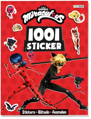 Miraculous: 1001 Sticker: Stickern – Rätseln – Ausmalen: Activityblock mit 1001 Stickern