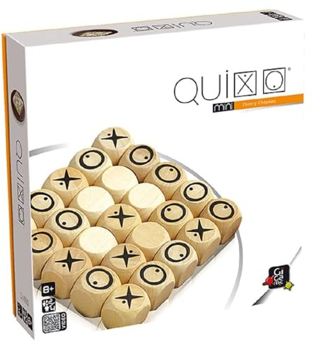 Gigamic, Quixo Mini, Familienspiel, Holzspiel, 2-4 Spieler, Ab 8+ Jahren, 15 Minuten, Deutsch, Mehrsprachig