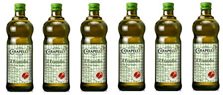 6x Carapelli Il Frantolio Extra Natives Olivenöl 1L olio nativ vergine di oliva