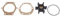 D DOLITY Kit girante pompa acqua per Johnson 09-810B 810B Jabsco 653-0001