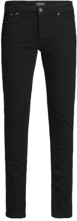 JACK & JONES Herren Slim Fit Jeans Glenn Skinny Tapered JJI Glenn ORIGINAL AM, Farben:Schwarz, Größe Jeans:32W / 36L