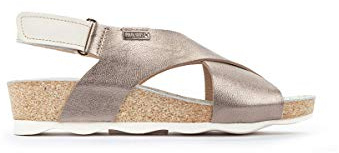 Pikolinos Sandales à semelles compensées en Cuir MAHON pour Femme Color STONE