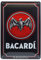 Nostalgic-Art Retro Blechschild, 20 x 30 cm, Bacardi – Logo Black – Geschenk-Idee als Bar-Zubehör, Original Lizenzprodukt (OLP), aus Metall, Vintage Design, Blechschilder Sprüche