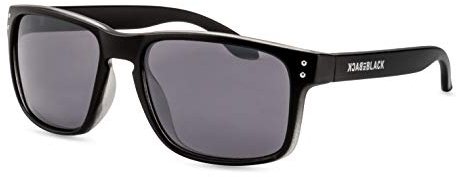 Back in Black Herren Sonnenbrille/Sportliche Sonnenbrille mit eckiger Fassung/Leicht verspiegelt F2509910