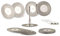 Universal 30mm Diamant Trennscheiben 20 Stück, mini Schneidscheiben Flexscheiben mit 4 Stück Dorne Schaft, Metall Diamantscheiben für Stein, Holz, Fliesen, Glas, Kunststoff