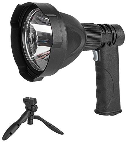 BAJIE Flashlight L2 Glare Flashlight, Multifunctional Outdoor Waterproof High Power Usb Rechargeable Led Flashlight Searchlight 17.5Cm Black