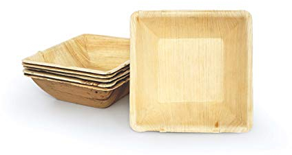 BOX And Tree| Bol Jetable En Feuille de Palmier 300ml | Vaisselle Jetable Biodégradable Compostables 100% | Amuse-bouches, Les sauces, buffets