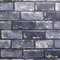 Arthouse ArtiSTICK Metallic Brick Navy Gold Peel and Stick Self Adhesive Wallpaper 6m Long - Great for Upcycling Furniture - Cabinets Kitchen Drawers Shelves - Peel & Stick 300207, Single Roll