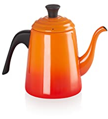 Le Creuset Drip Kettle, Enamelled Steel, 0.7 L, Volcanic, 40110020900000
