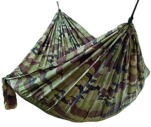 yourGEAR Katmai Outdoor Hängematte - Ultraleichte Nylon Fallschirmhängematte 270x140cm, Belastbarkeit 240kg