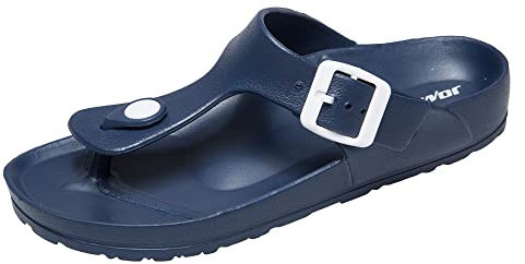 JOMIX Infradito Donna Piscina Spiaggia Ciabatte Donna Gomma Comode Casa Mare SD2225 SD8062 (Navy, 37)