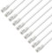 D.Square - 10 Piezas Cable Ethernet Internet LAN 10m, Cat.6 U/UTP Blanco, Cable de Red LSOH, Conector Rj45, 1 GB/S, Ideal para Router/Móderms, Switch, Repetidor, Ordenador, Portátil, Red Locales.