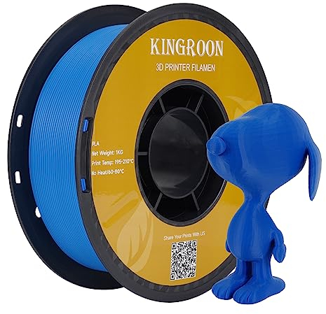kingroon 3D Printer Filament PLA 3D-Druckerfilament,… (Polymilchsäure, PLA Blau)
