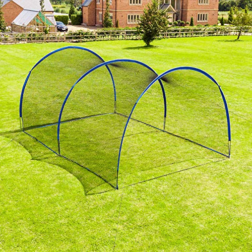 Fortress Pop-Up Baseball Schlägerkäfig (Batting Cage) – Schlagen und Werfen Übungen (6m Erweiterung)
