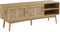 BAÏTA Mobile TV INES effetto rovere e cannage rattan l140 cm