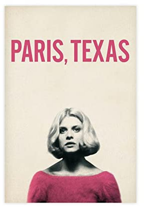 EDSC Klassisches Filmposter Paris, Texas (1984) Leinwandposter Wandkunst Dekor Bild Gemälde für Wohnzimmer Schlafzimmer Dekoration Rahmen: 30 x 45 cm