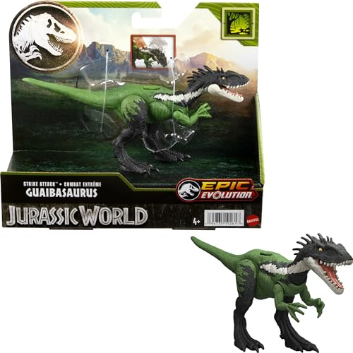 Jurassic World Mattel, Guaibasaurus-Angriffs-Dinosaurier, für Kinder ab 4 Jahren