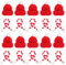 Mini Weihnachtsmütze, Flaschen Deko Weihnachten, 20 Stück Weihnachtsmützen Mini und Mini Schal Set，Kleine Weihnachtsmützen Geeignet für Weihnachten
