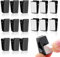 DSLSQD 15 stück Klebrige Federclips,Selbstklebende Federklammer,Selbstklebende Wandclips Outdoor,Schwarz Kunststoff Klebeklammern,Deko Clip Wandteppich Clips,zur Fotoclips für Zuhause Büro Poster