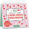 Harenberg Du bist meine liebste Lieblingsfreundin - Mini-Monatskalender 2024 - arsEdition-Verlag - Zauberhafter Monatskalender im Miniformat für alle besten Freundinnen - 11,5 cm x 11,8 cm