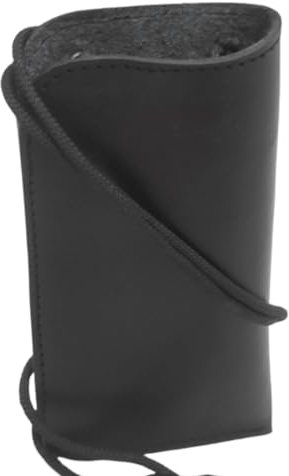 Custodia Occhiali in Pelle di Alta Qualità, Custodia Occhiali Personalizzabile, Custodia per Occhiali Per Uomo e Donna Lavorata a Mano, Portaocchiali Morbido in Cuoio (Nero)