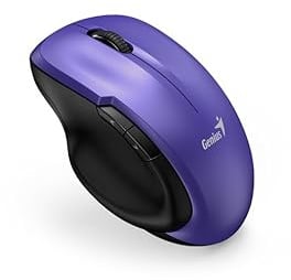 Genius Ergonomic USB-Maus Ergo 8200S kabellos, leise, Iron Purple