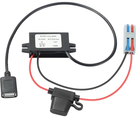 YBBOTT 12V auf USB Buck Coverter 12V zu 5V3A 15W Step down Spannungsstabilisator 24V zu 5V Netzteil 8V-32V zu 5V Spannungsregler Spannungsbegrenzer Spannungs wandler Ladegerät