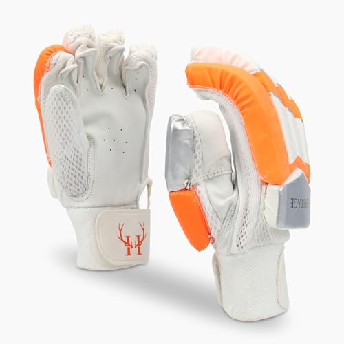 Heritage Academy Cricket Batting-Handschuhe, Größe M, für Jungen und Mädchen, Jugendhandschuhe, 10-14 Jahre, Schule RH