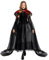 keland Schwarzer Tüll Umhang Lang mit Federkragen Feder Cape Halloween Maleficent Accessoires (Rot)