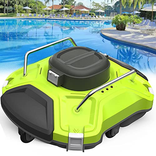 Robot nettoyeur de piscine – Aspirateur sans fil entièrement automatique pour piscines enterrées – Aspirateur de piscine automatique sous l'eau