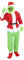Rubies Grinch Kostüm für Erwachsene, Jacke mit Hose und Gürtel, Stiefelstulpen, Handschuhe, Mütze und Maske, grünes Monster für Weihnachten, Weihnachten, Cosplay, Weihnachtsmann