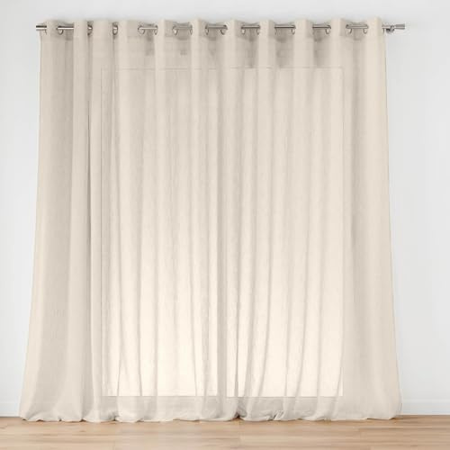 Douceur d'Intérieur, Ösenvorhang, 400 x 240 cm, Mops Leinen, gewebt