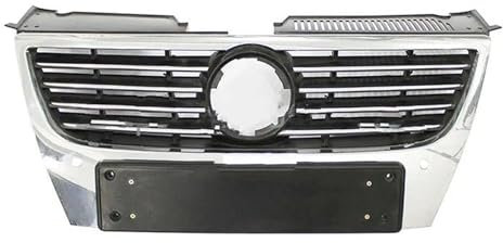 Zentralgrill Vorne Für VW Für Passat B6 2006-2011 Racing Grills Front Stoßstange Mitte Grille Oberen Grills Auto Styling Chrom Nieren Kühlergrill
