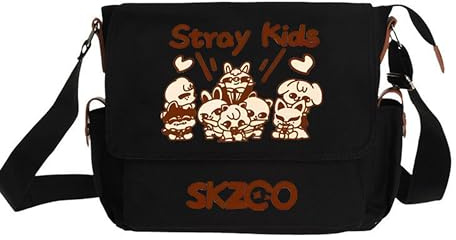 KASENFASHION Stray-K KPOP Umhängetasche – Stylische Schultertasche für Teenager & Fans, Leichte Tasche mit Fan-Print