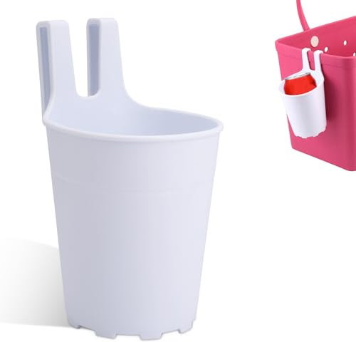 lasuroa Beach Bag Cup Holder for Bogg, Portable Drink Holder Bags Accessory with Hook for Outdoor Picnics & Travel Compatible with Large Tumblers & Water Bottles