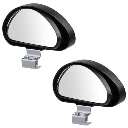 2PCS Blind Spot Mirrors Adjustable Blind Spot Car Side Mirror, Black
