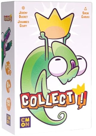 CMON Collect! Jeu de cartes – Jeu de stratégie et de bluff en forme d'animaux au rythme rapide pour la famille et les amis, facile à apprendre sur le thème de la jungle pour enfants et adultes, à