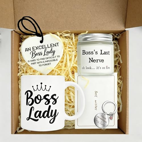 Splandiant Boss Lady Gifts, Best Gifts for Female Boss –Inspirational Gift Set for Birthday, Promotion
